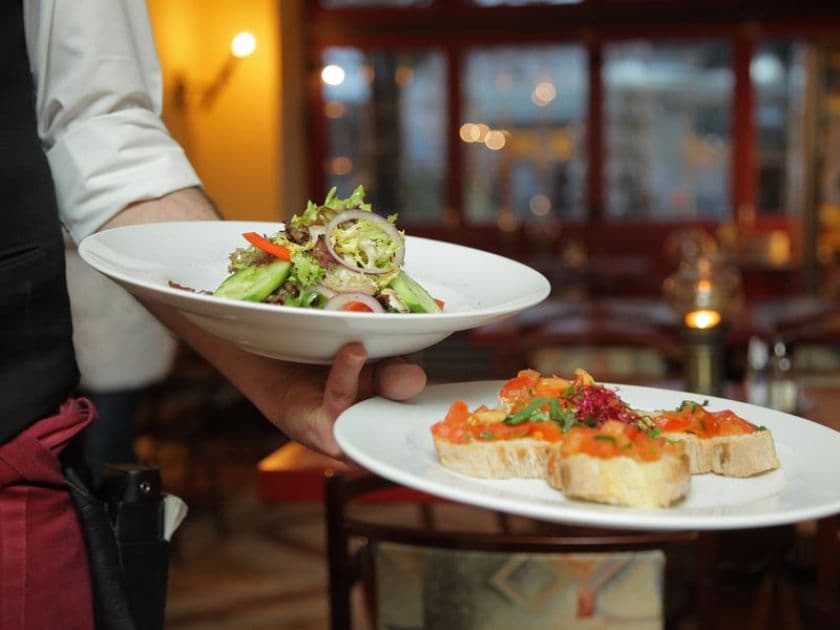 Plated fine dining service at Perry Park Country Club in Larkspur, Colorado
